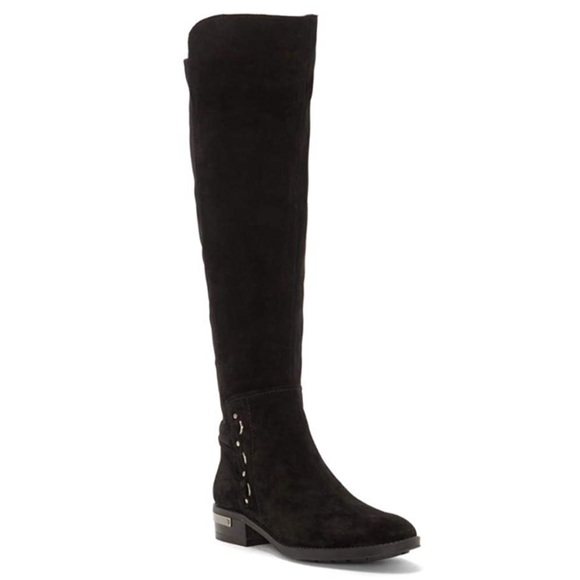 Vince Camuto Shoes | New Vince Camuto Poshia Suede Over The Knee Boots | Color: Black | Size: 8.5 | Lucy_Ma's Closet